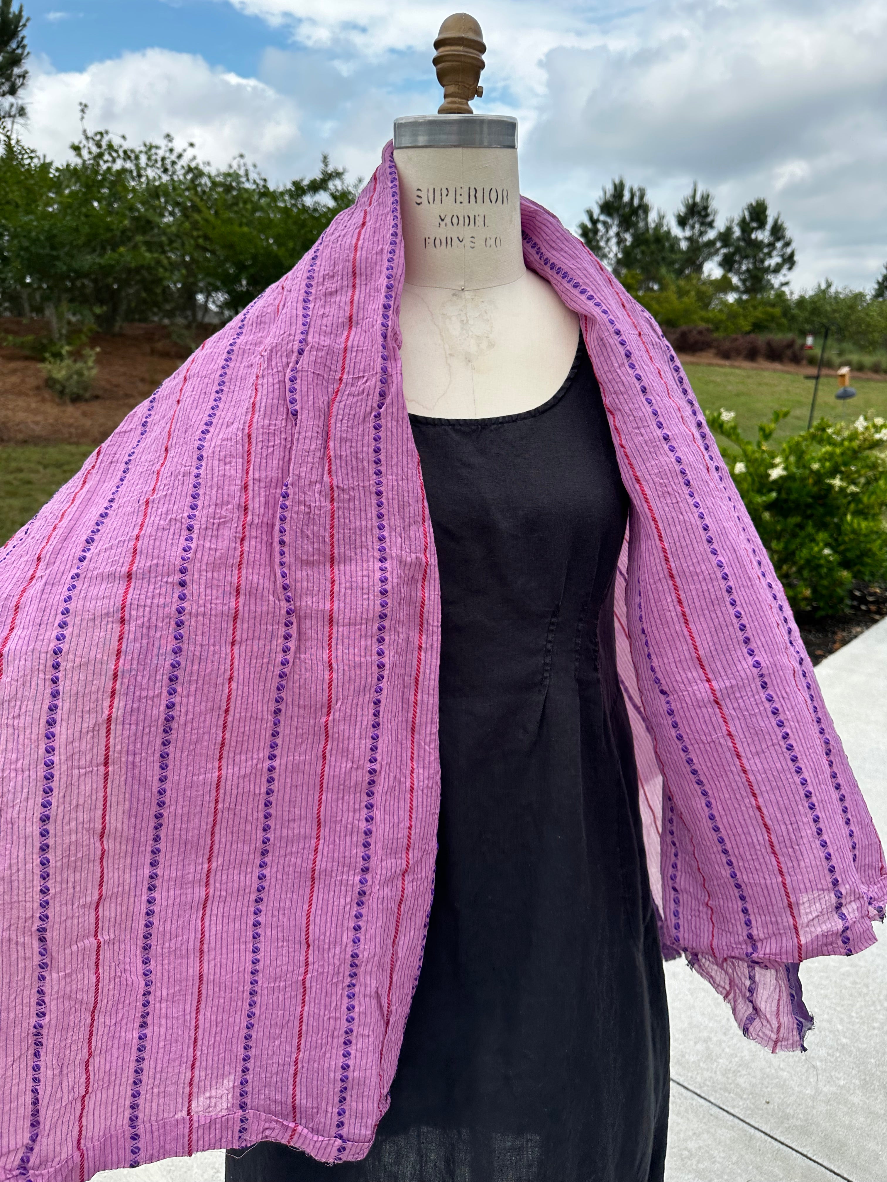 Auntie Oti Cotton Sari Scarf