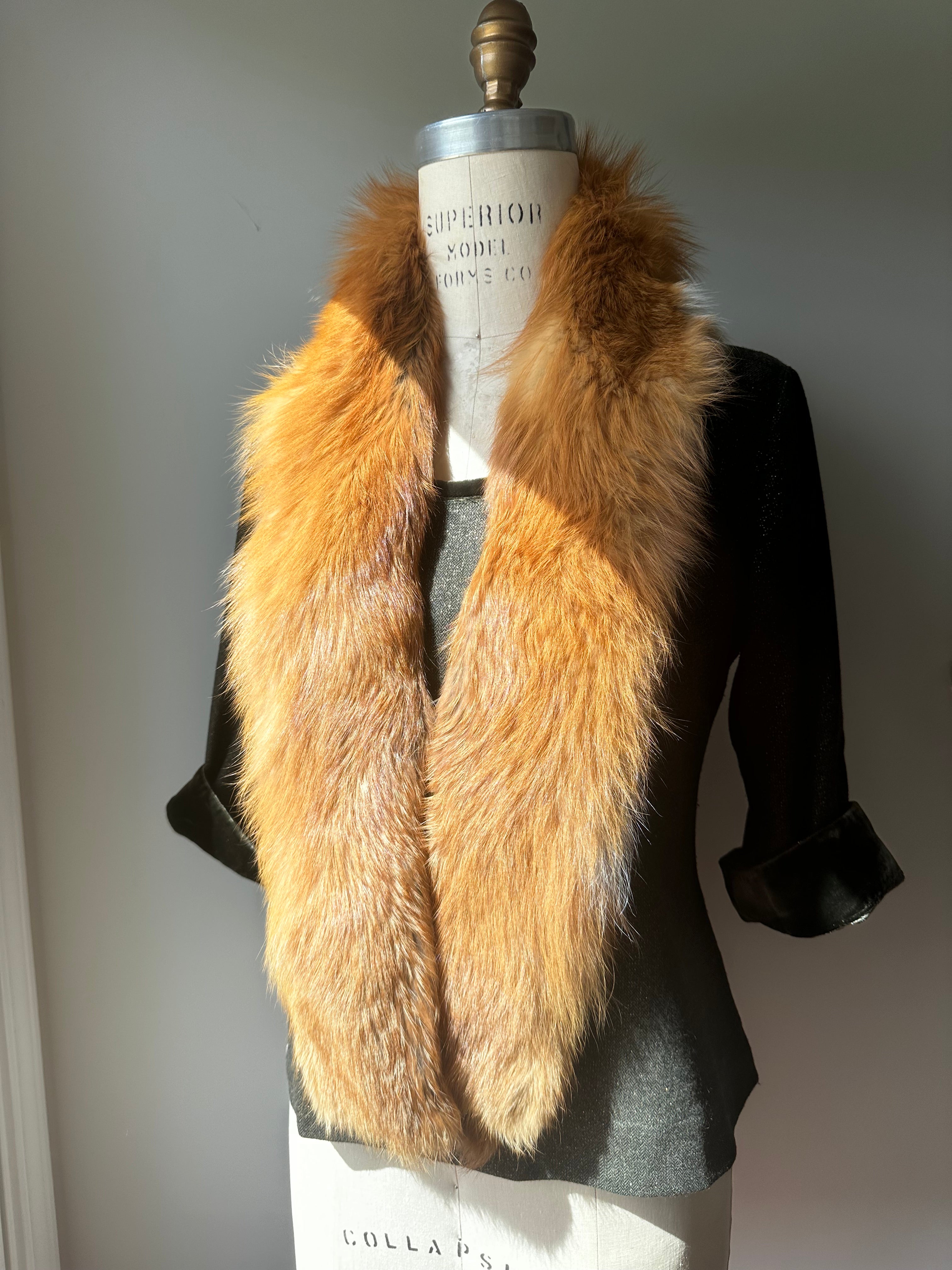 Upcycled Genuine Fox Fur Scarf
