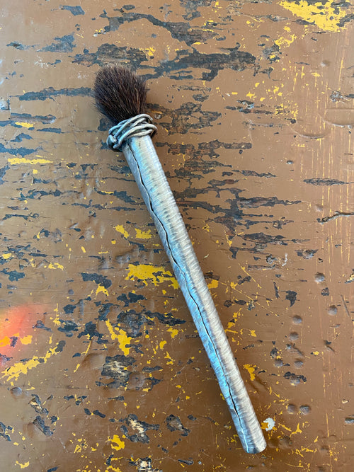Upcycled - Sterling Silver Cosmetic Brush  - Vintage