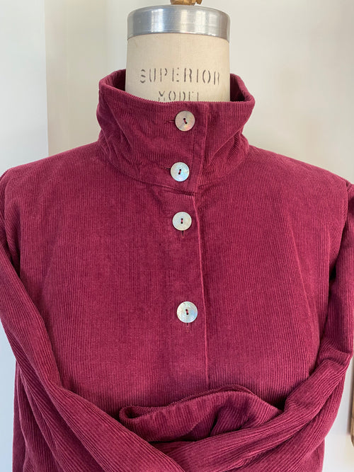 Corduroy Orchard Shirt   Merlot.  SOLD OUT