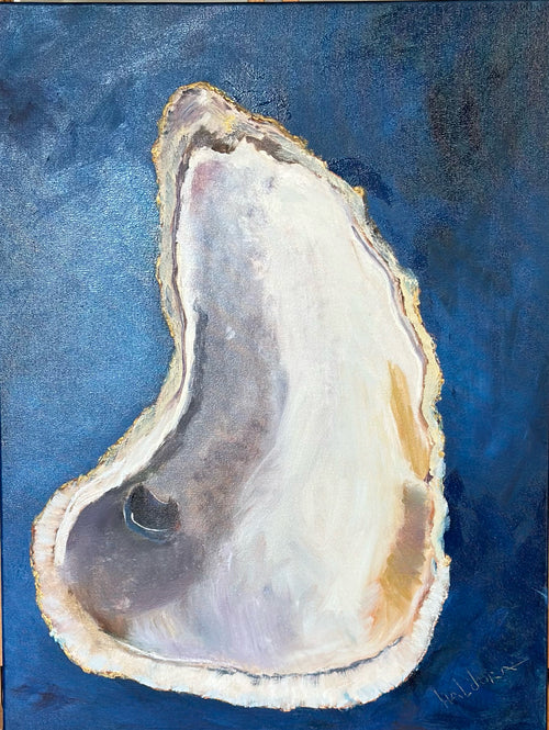 Oyster in Blue. -  Oil. -  24" x 18"