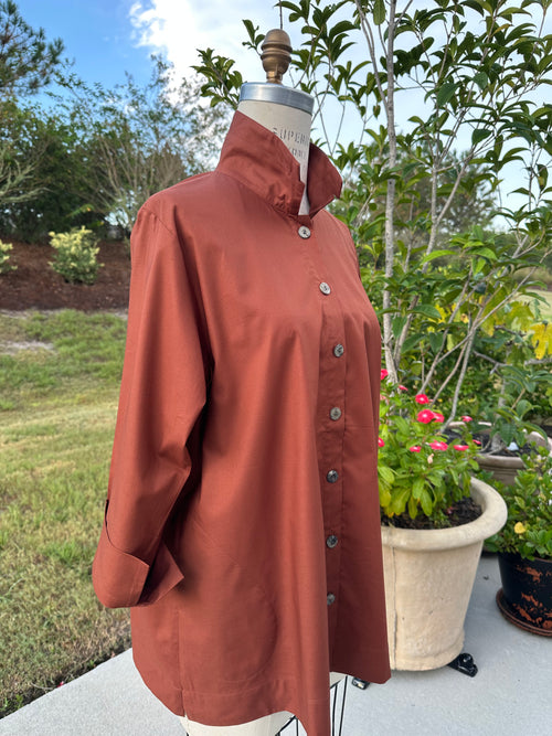 Orchard Shirt - Chestnut - Cotton