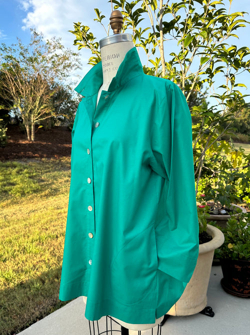 Orchard Shirt - Malachite - Cotton