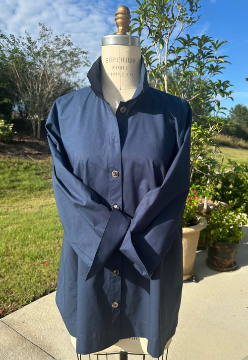 Orchard Shirt - Blueberry - Cotton