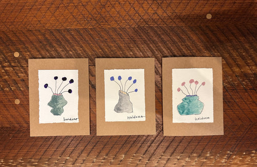 Note Cards  - Hand Painted  - Flowers