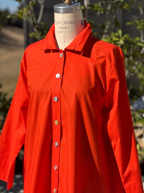 Orchard Shirt - Lava - Cotton