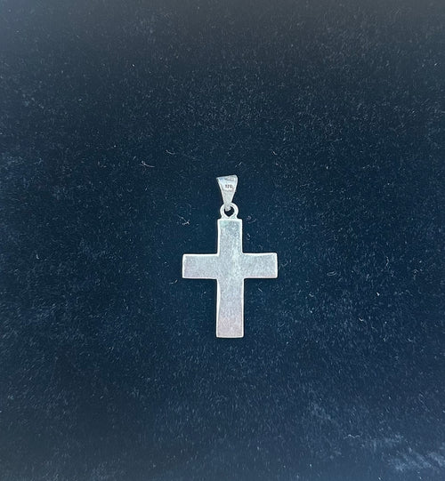 Sterling Silver Cross Pendant   -   Upcycled
