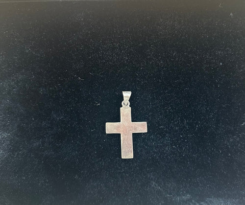 Sterling Silver Cross Pendant   -   Upcycled