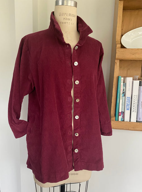 Orchard Shirt    Wide Wale Corduroy  -  Merlot