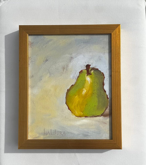 "The Only Pear"  Oil   10" x 8"
