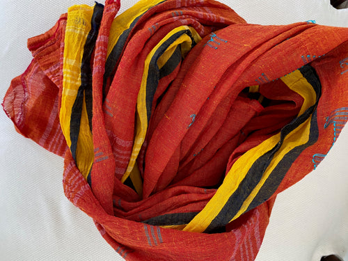 Auntie Oti Cotton Sari Scarf