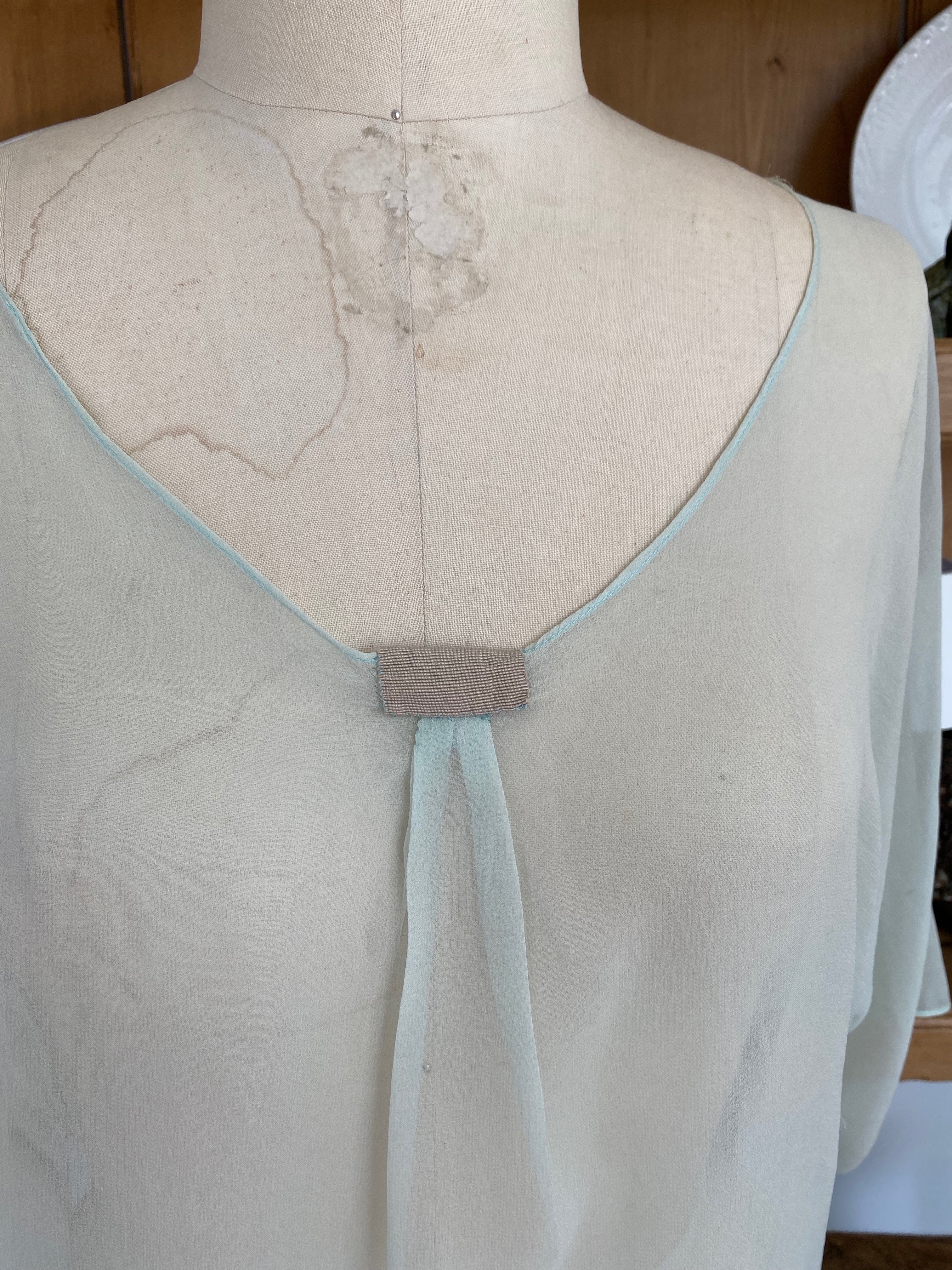 UpCycled Silk Chiffon Pullover -  Haldora Design